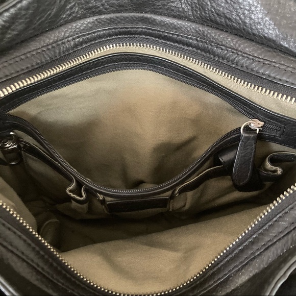 Cole Haan • Black Pebbled Leather Classic Shoulder Bag Tote Satchel - Picture 14 of 14